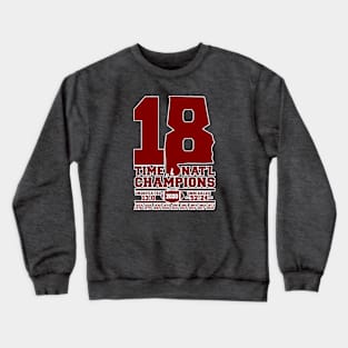 ALABAMA 18 TIME CHAMPIONS Crewneck Sweatshirt